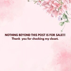 Not for sale beyond this post.